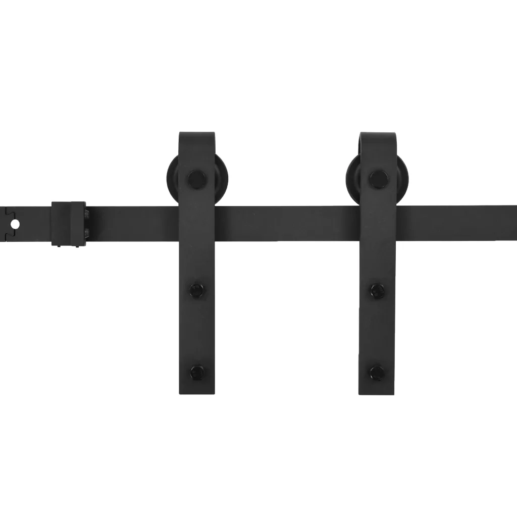Kit di Binari per Porte Scorrevoli SKIEN 183 cm Acciaio Nerocod mxl 71053