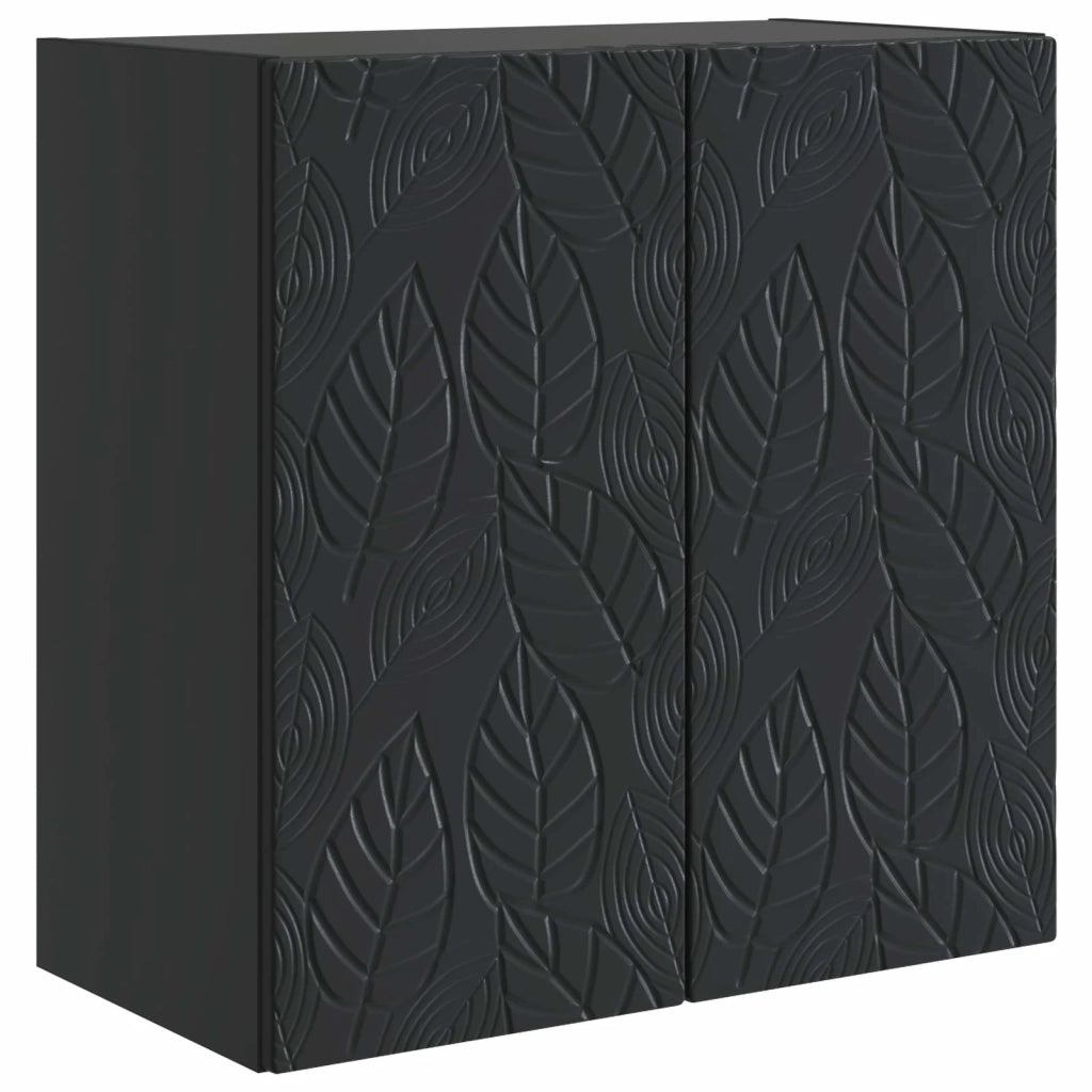 Mobiletto a muro Nero 59 x 31 x 60 cm Legno ingegnerizzato 898746