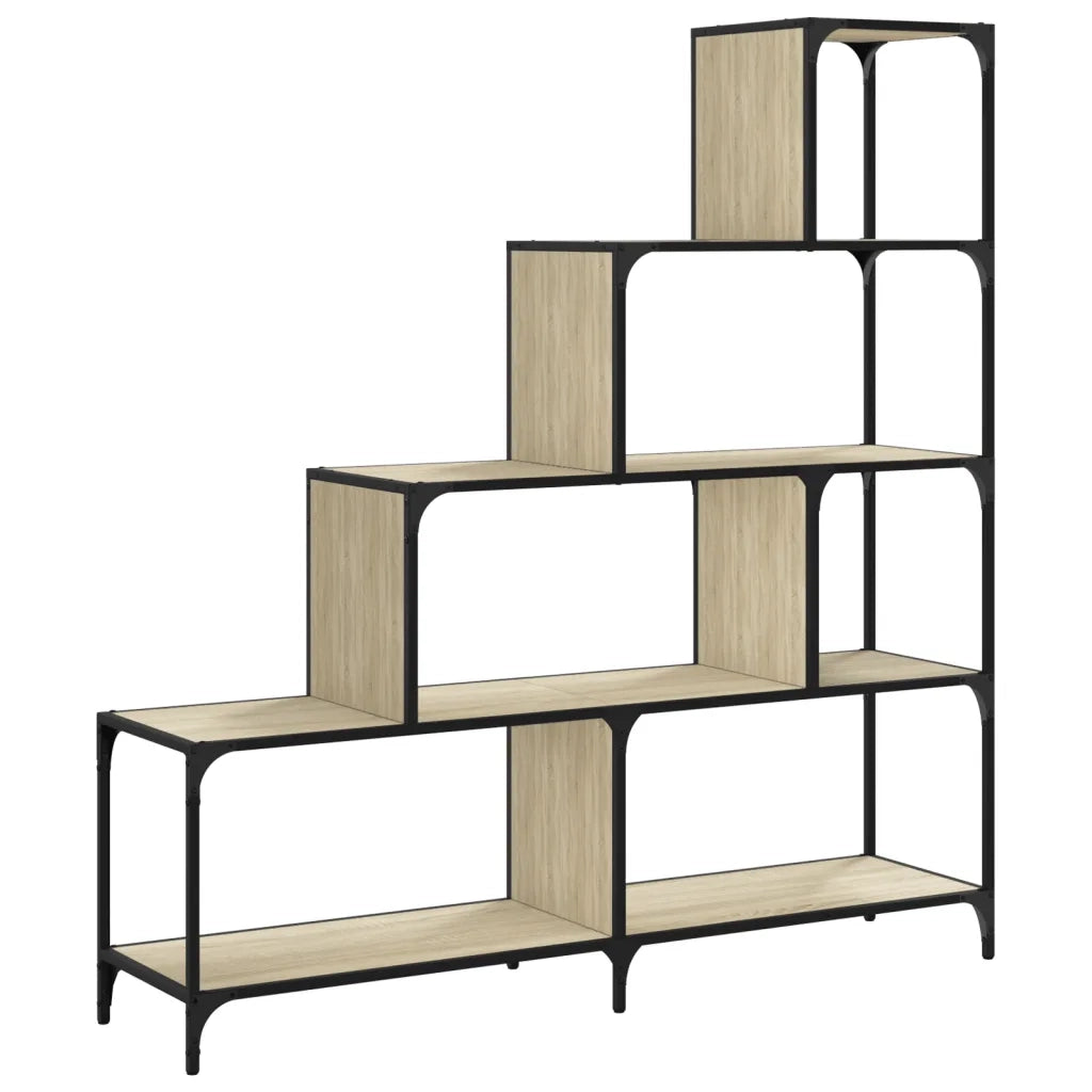 Libreria 4 Gradini Rovere Sonoma 139x33,5x149 Legno Multistrato 842477