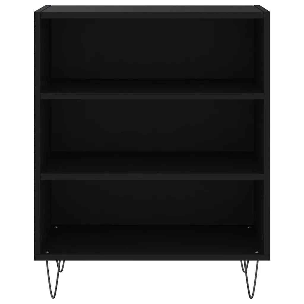 Credenza Nera 57x35x70 cm in Legno Multistrato 827133