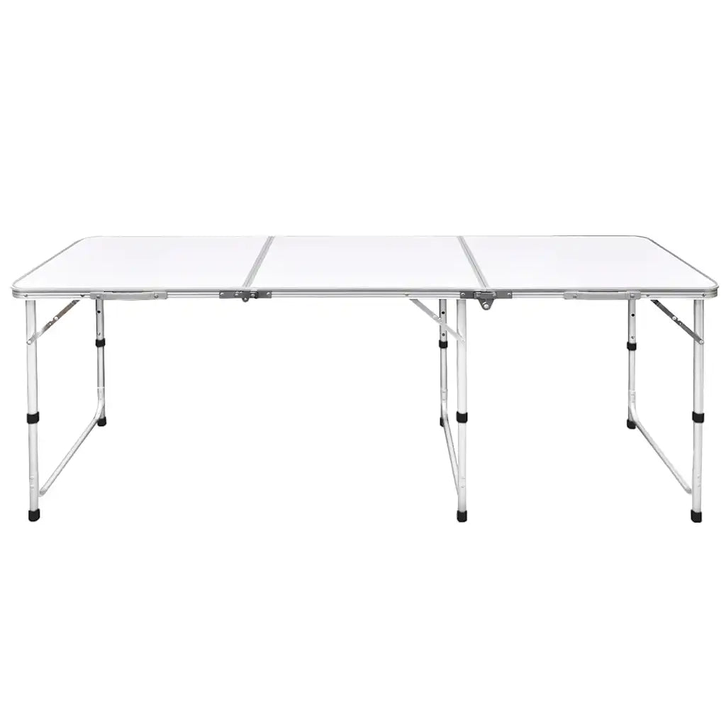Tavolo da Campeggio Pieghevole Alluminio Regolabile 180x60 cm CFW7101835