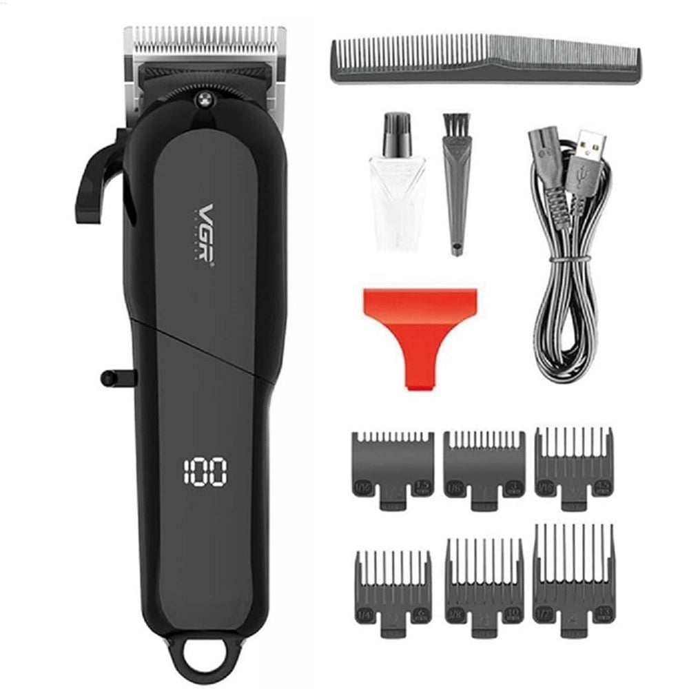 Tagliacapelli Professionale Con/senza Filo Con Display Led Rasoio Usb Vgr V-118