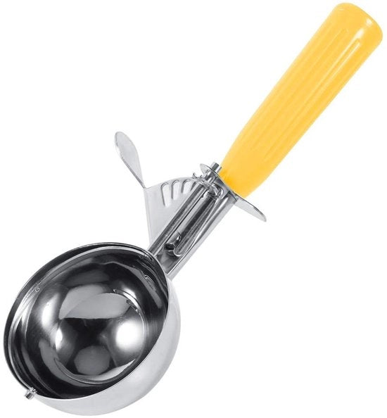 Lepel di acciaio inossidabile per ghiaccio - Manico comodo - 5,5 cm - Resistente al lavastoviglie - Ideale per dessert - Adatto per il ghiaccio