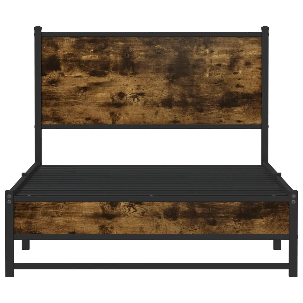 Giroletto senza Materaso in Metallo Rovere Fumo 100x200 cm 4007827