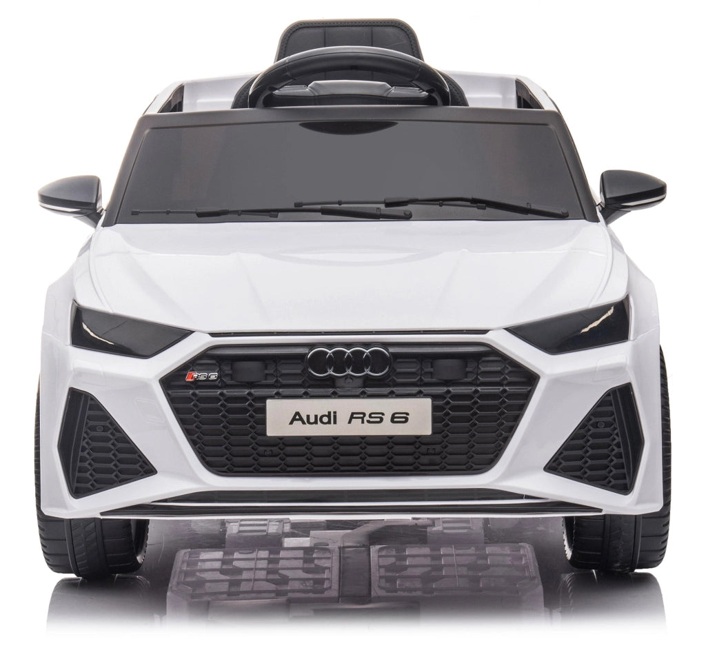 Macchina Elettrica per Bambini 12V con Licenza Audi RS6 Bianca