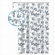 Trade Shop - Tenda Per Doccia Vasca Bagno Con 12 Ganci Motivo Rametti Foglie 180x200 Cm 87577 -