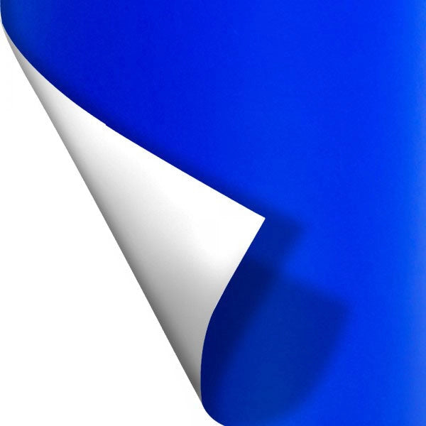 BLU ROYAL - Pellicola polimerica adesiva da 122cm di base Misura: 122x100 cm