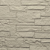 Set 12 Pannelli Decorativi Area 8,6 mq 120x60x2,5 cm Rivestimento Murale Effetto Mattoni in Pietra 3D in PU Greige