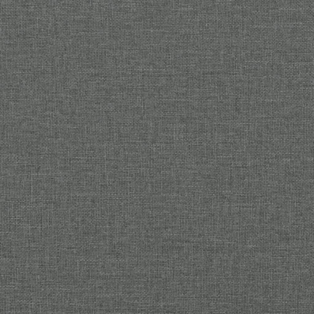 Letto con Materasso Dover Grigio Scuro 100x200 cm in Tessuto 3208345