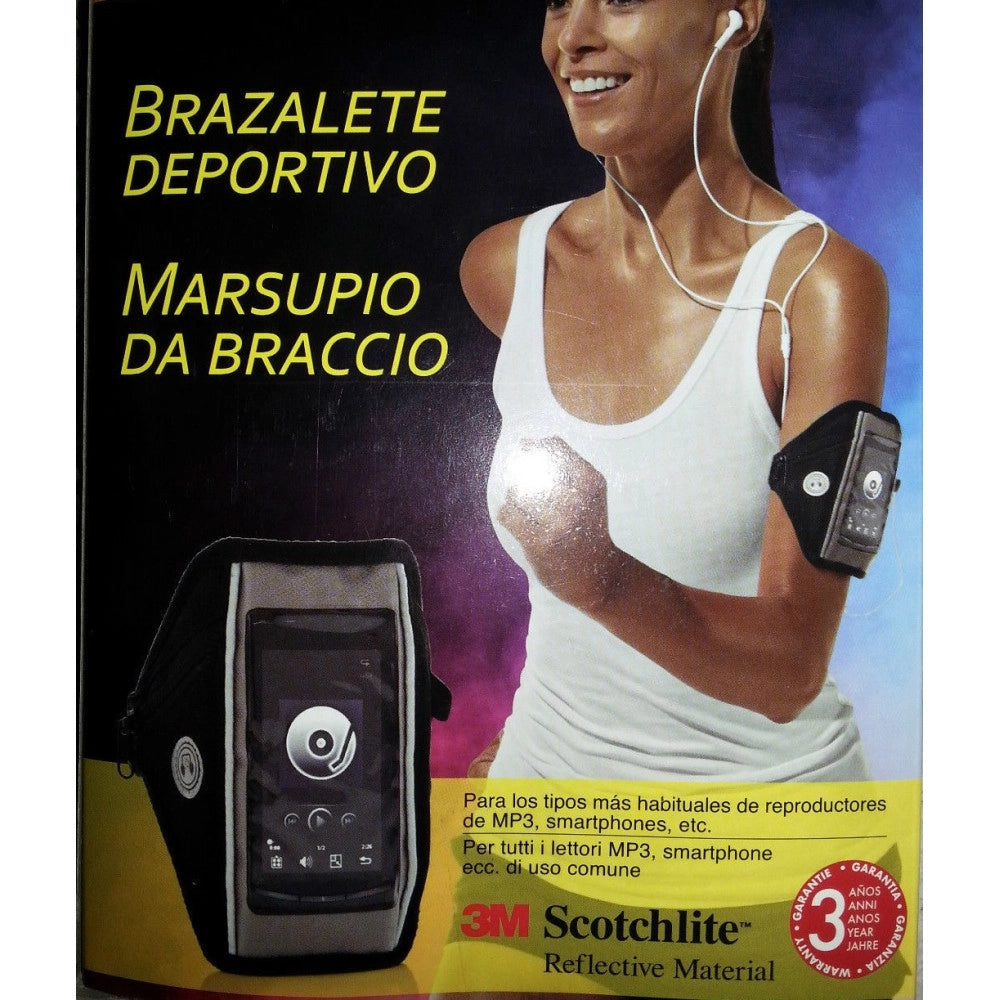 Trade Shop - Fascia Braccio Porta Cellulare Smartphone Palestra Corsa Sport Custodia Marsupio -