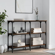 Tavolino Consolle-Tavolino da soggiorno-Tavolo Rovere Marrone 100x29x75 cm Legno Multistrato 364570