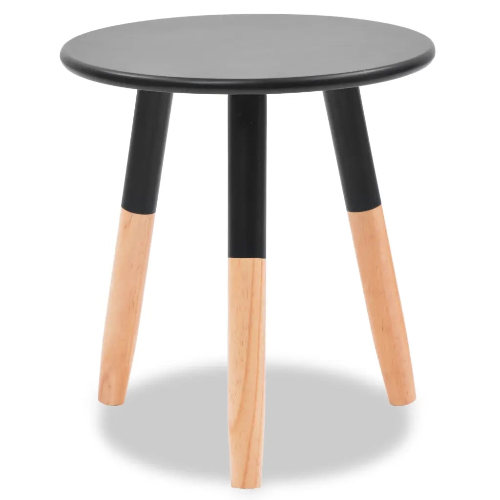 Set Tavolini 2 pz in Legno Massello di Pino Neri 244735