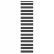 Tenda a Rullo Zebra Nero Larghezza Tessuto 50,9 cm Poliestere