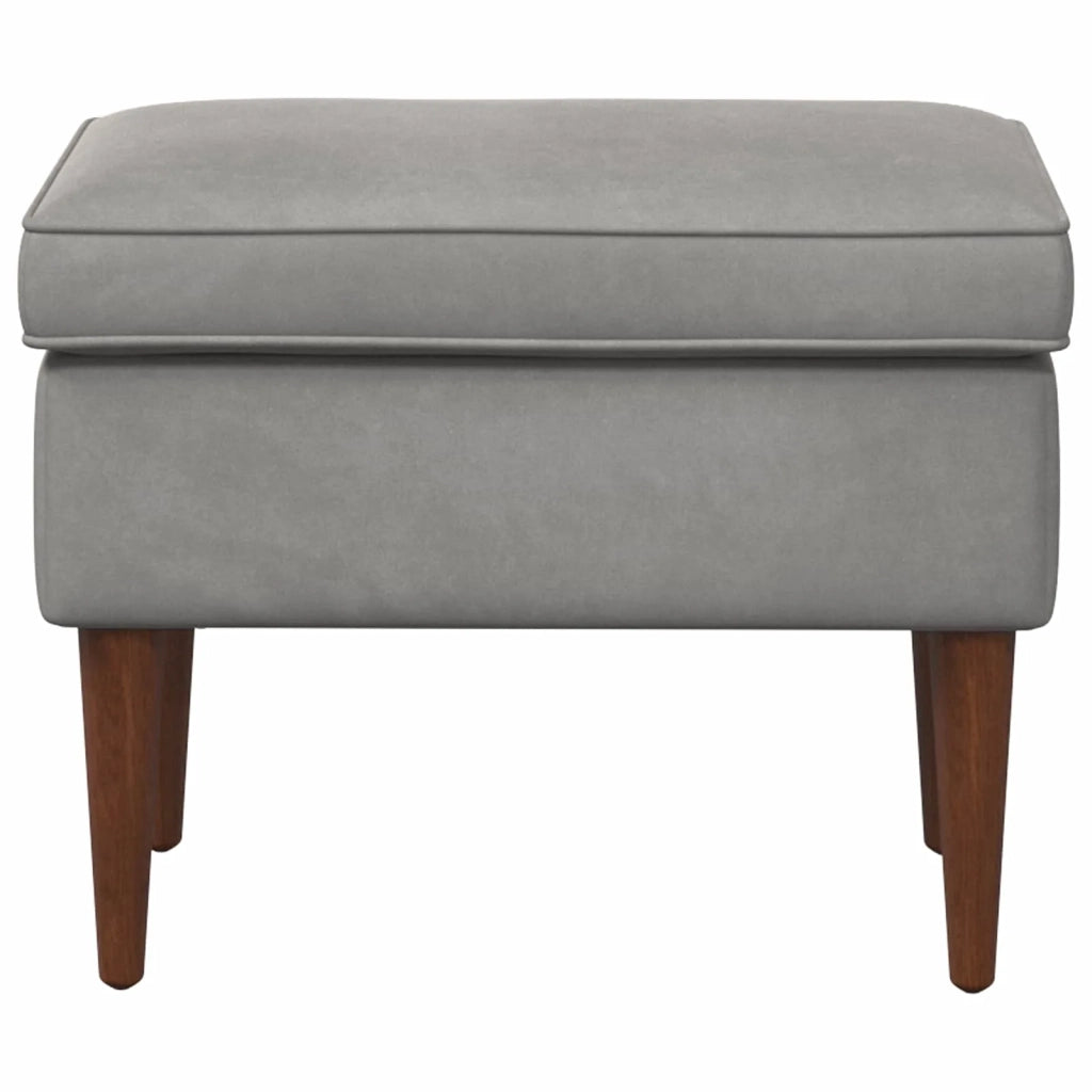 Poggiapiedi Grigio Chiaro 55 x 35 x 41 cm Velluto