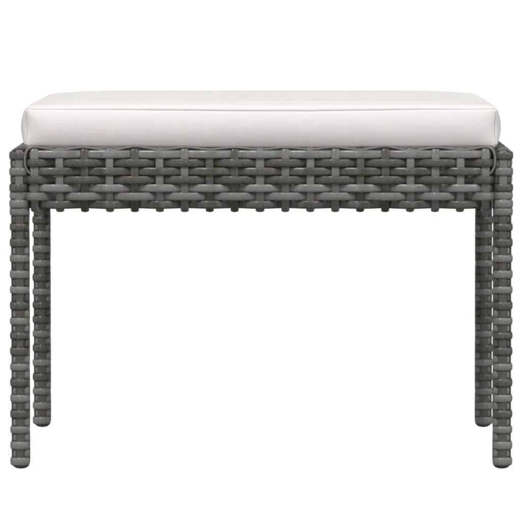Set Divani da Giardino 6 pz | Set Salotto da Giardino con Cuscini in Polyrattan Grigio