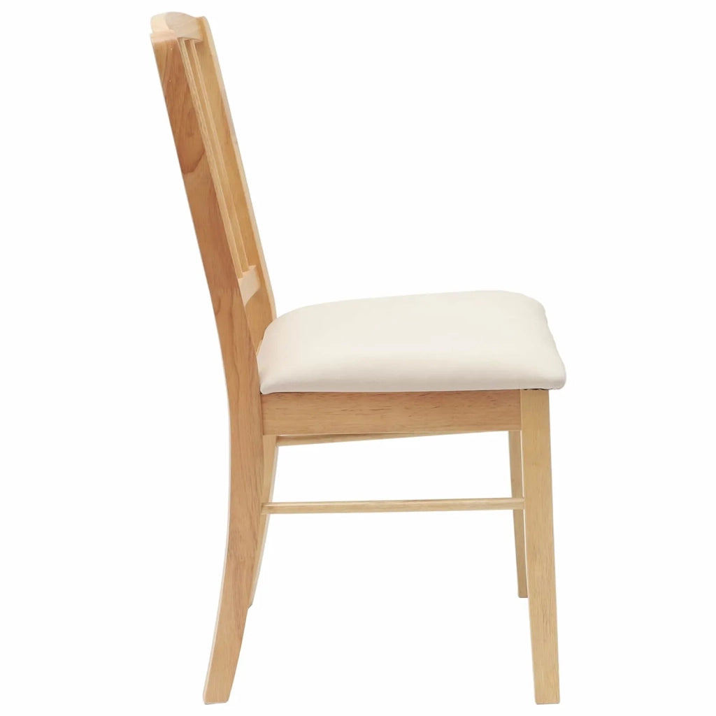 Sedie da pranzo 2 pcs Naturale 50 x 52,5 x 91 cm