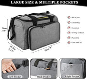 Tas dauno per hobby e viaggio con chiusura a maglia, colore grigio