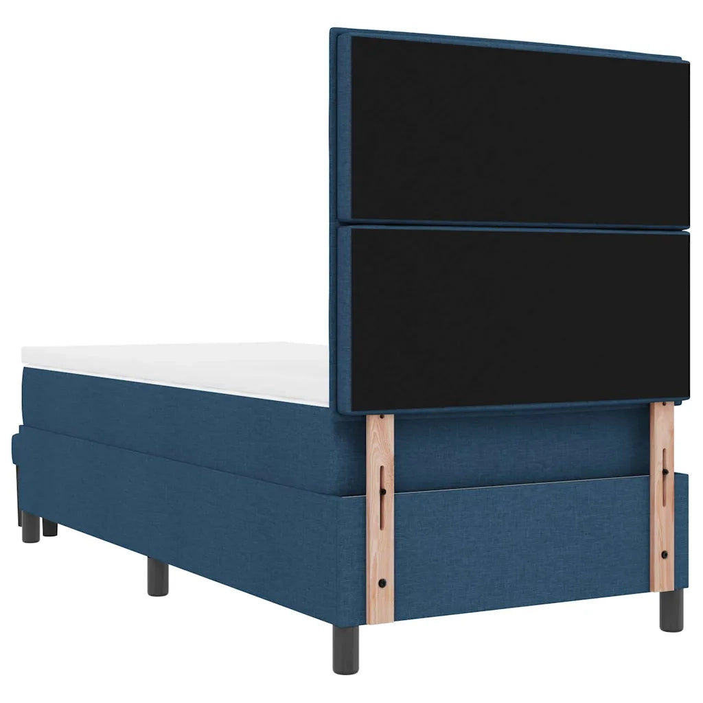 Letto a molle con testiera Blu 90 x 200 cm Tessuto 3343966