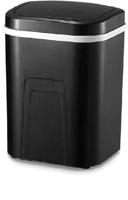 Cestino Automatico Sensore 15L con Coperchio Sensore a Infrarossi senza Contatto per Cucina Camera Bagno (Nero)