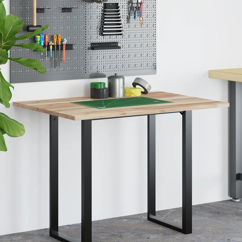 Piano Tavolo | Superficie Tavolo | Piano Scrivania Non Trattato 120x70x2cm Legno Massello Acacia