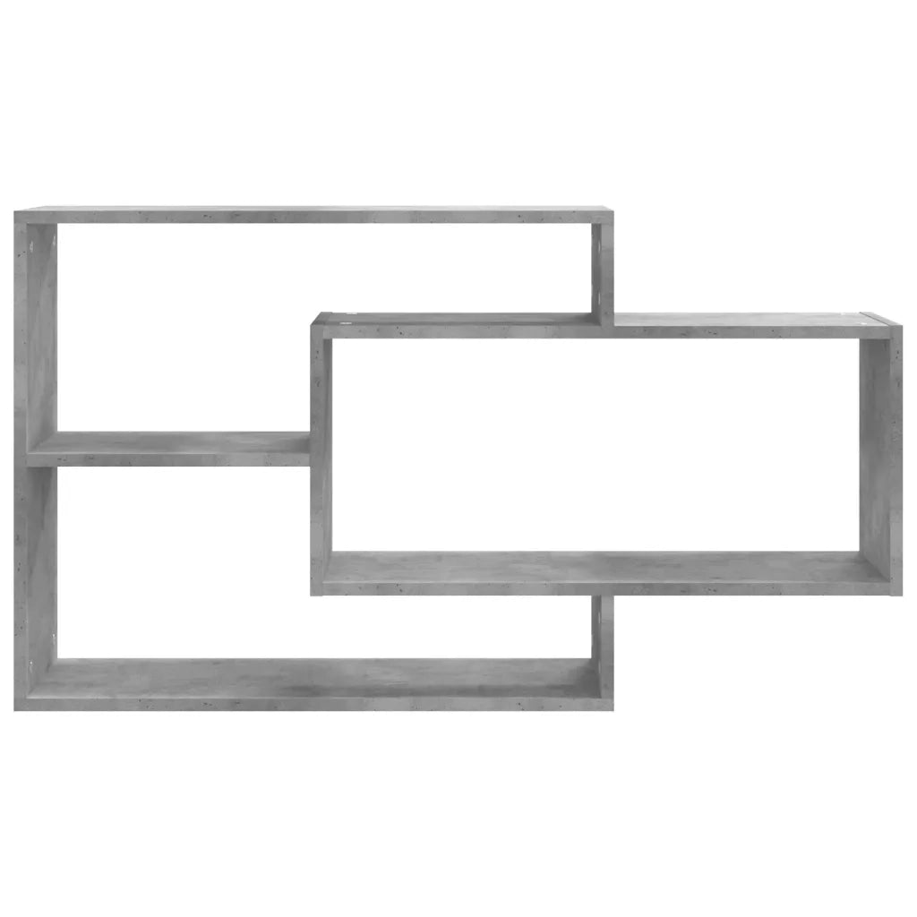 Mensole a Muro Grigio Cemento 104x20x58,5 cm Legno Multistrato 800328