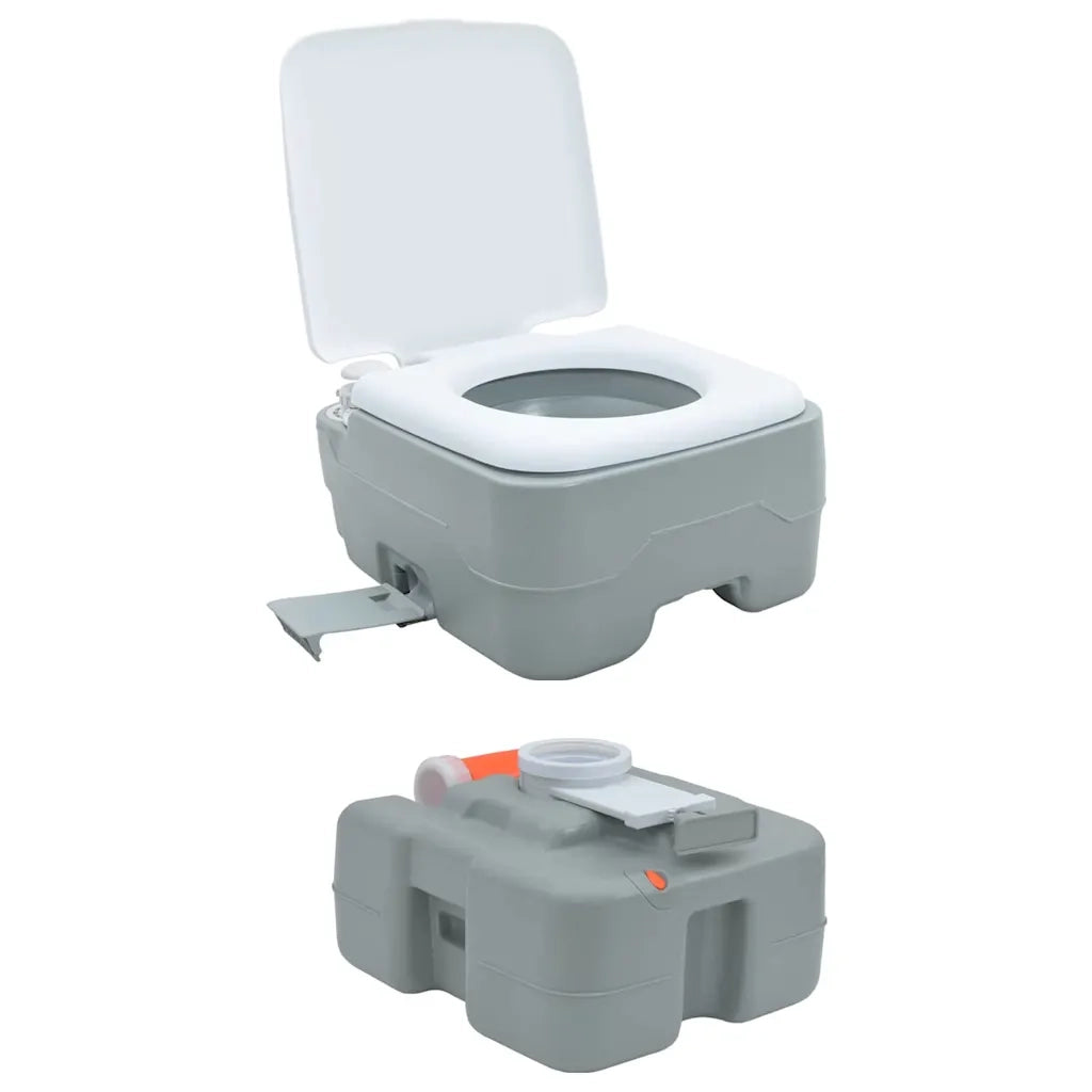 Toilette da Campeggio Grigio e Bianco 41,5 x 36,5 x 37,5 cm 42001437