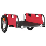 Rimorchio/carrello per il trasporto di biciclette in tessuto Oxford ferro rosso 02_0044385
