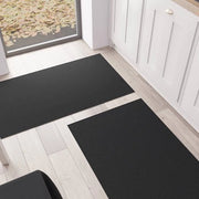 Tappeto da Cucina 52 x 140 cm - Lavabile e Antiscivolo - Nero