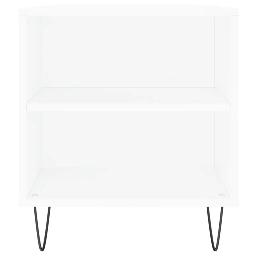 Tavolino da Salotto-Tavolino da soggiorno-Tavolo Bianco 102x44,5x50 cm in Legno Multistrato 746546