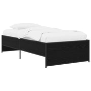 Struttura del letto Rovere Nero 80 x 200 cm
