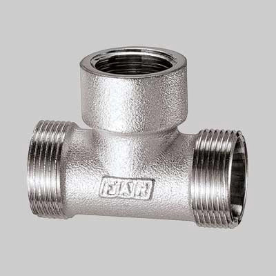 RACCORDO A TEE FEMMINA CON 2 MONOCONI CROMATO FAR  3/4     FAR