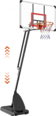 Palo da Basket - Anello da Basket adattabile - 2.3 a 3 metri di altezza - Per esterni
