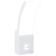 Applique LED da esterno con sensore di movimento 7 x 4,5 x 23 cm alluminio bianco 02_0056581