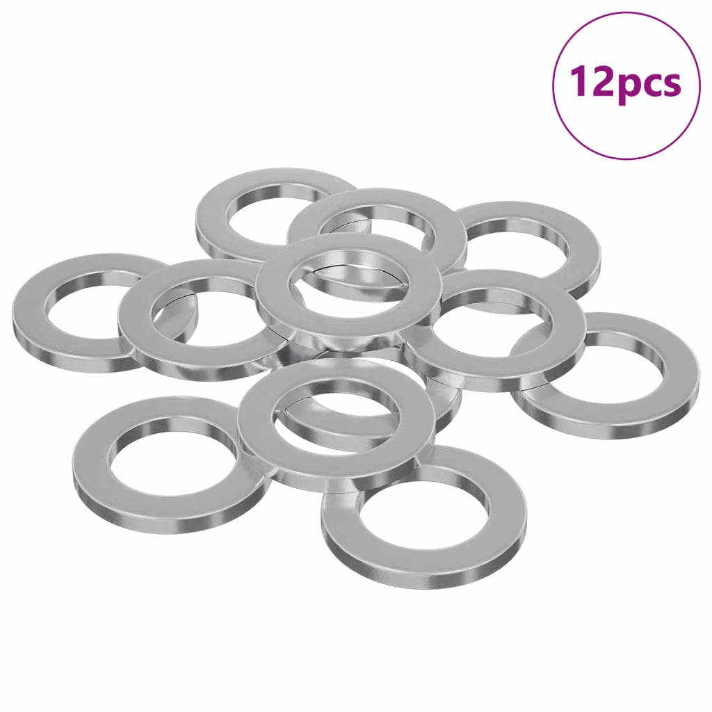 Rondelle 12 pz Argento 10 x 10 x 1,2 mm Ferro CFW6825674