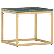 Tavolino da CaffÃ¨ Verde 40x40x35 cm Pietra Vera Testura Marmo cod mxl 17686