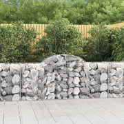 Cesti Gabbioni ad Arco 3 pz 200x50x80/100 cm Ferro Zincato 3146300
