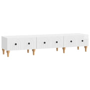 Mobile TV Bianco Lucido 147 x 34,5 x 30 cm Legno ingegnerizzato