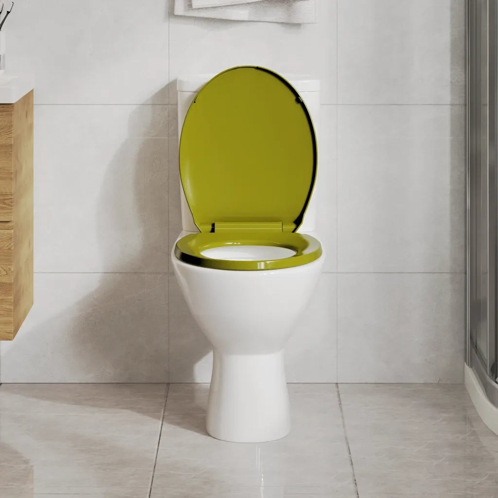 Tavoletta WC a Chiusura Ammortizzata Verde Ovale 145824