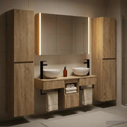 Set di mobili per il bagno 6 pcs Rovere Sonoma 3407185