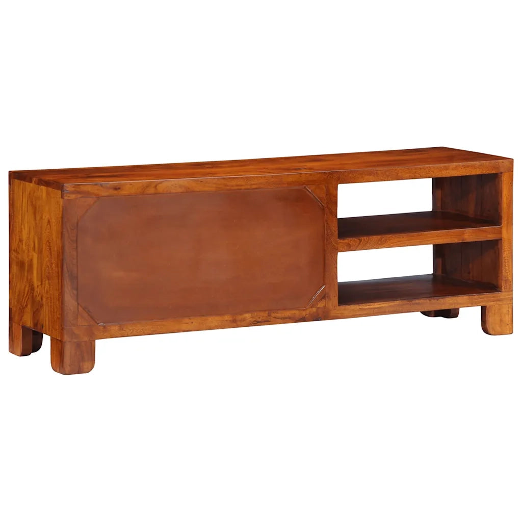 vidaXL Mobile Porta TV Multicolore 110x30x40 Legno Massello di Acacia
