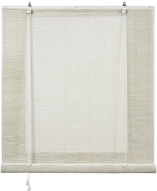 Raccordi di bambù in bianco - 90 x 170 cm - tenda da finestra 31320
