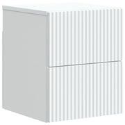 Mobiletto da notte a muro con cassetto Bianco 33 x 34,5 x 40 cm 898465