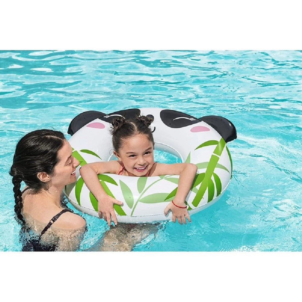 Trade Shop - Salvagente Panda/rana 79x85cm Ciambella Gonfiabile Mare Bambini 3-6 Anni 36351 -