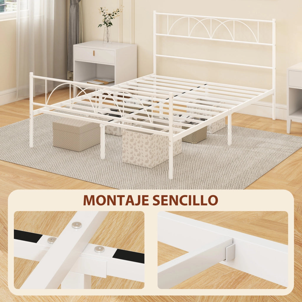Letto Contenitore 140x190 cm ¨C Minimal ¨C Struttura Acero Grigio