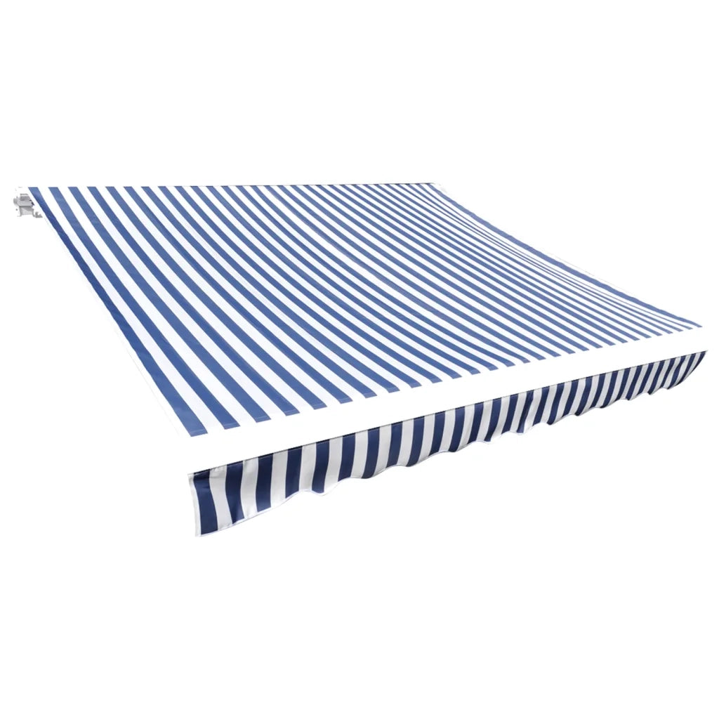 Tendone Parasole in Tela Blu e Bianco 450x300 cm cod mxl 6616