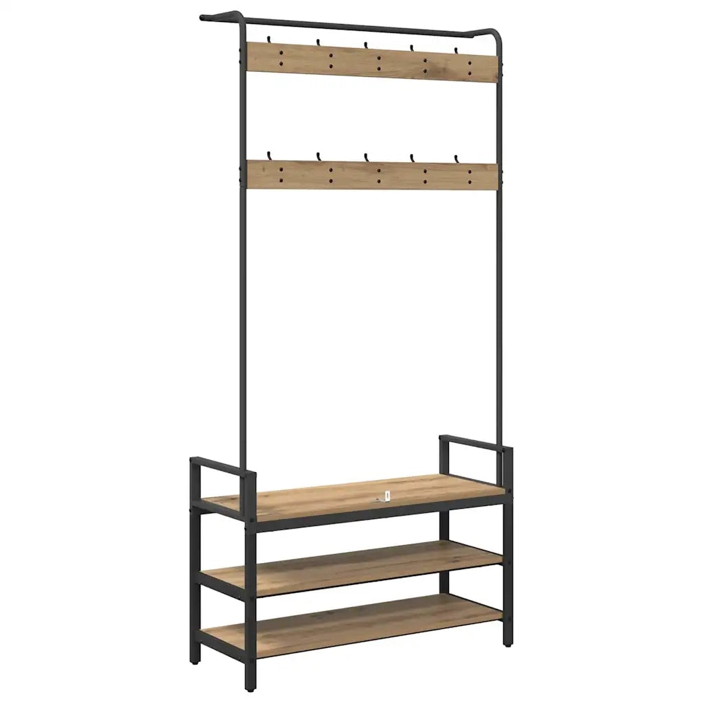 Appendiabiti Rovere artigianale 95 x 34 x 184 cm 879964
