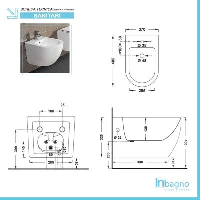 Set sanitari sospesi salvaspazio Rimless Serie Tokyo con copriwc rallentato