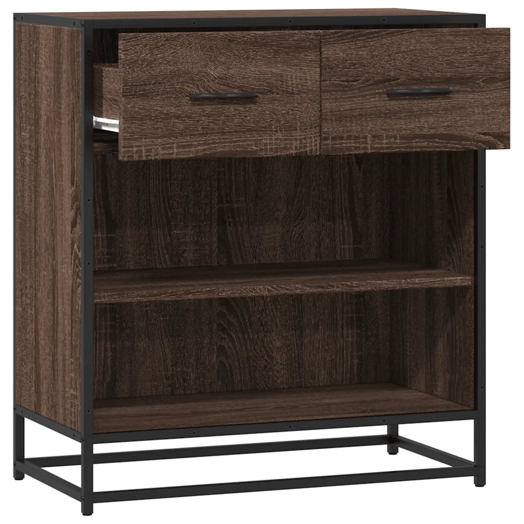 vidaXL Credenza Rovere Marrone 68x35x76 cm in Legno Multistrato