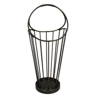 Portaombrelli in metallo bronzo scuro tondo cm 32x30xh52/70