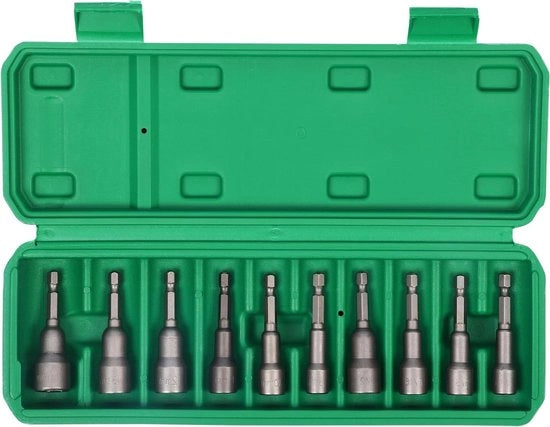 Set di estensioni a vite con magnetismo e schiaccianoci a 6 facce - SAE e metrico - set di bit di allungamento per tubi di acciaio da 8 a 14 mm